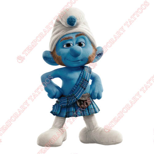 The Smurfs Customize Temporary Tattoos Stickers NO.3475